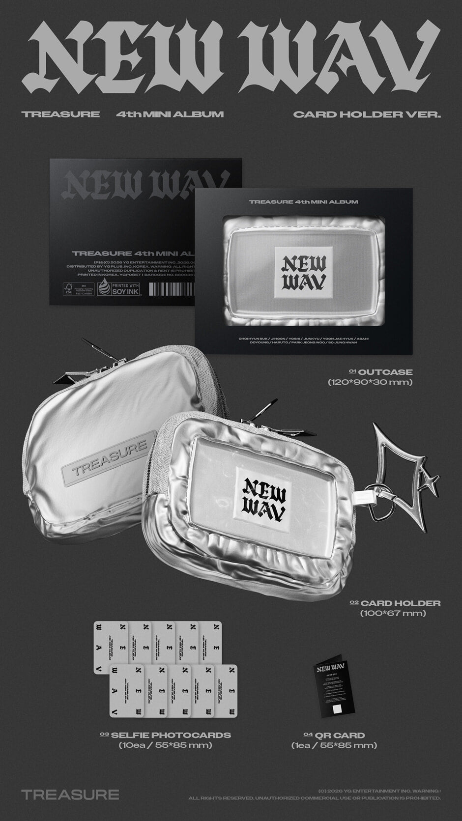 TREASURE - NEW WAV (4th Mini Album) Card Holder Ver.