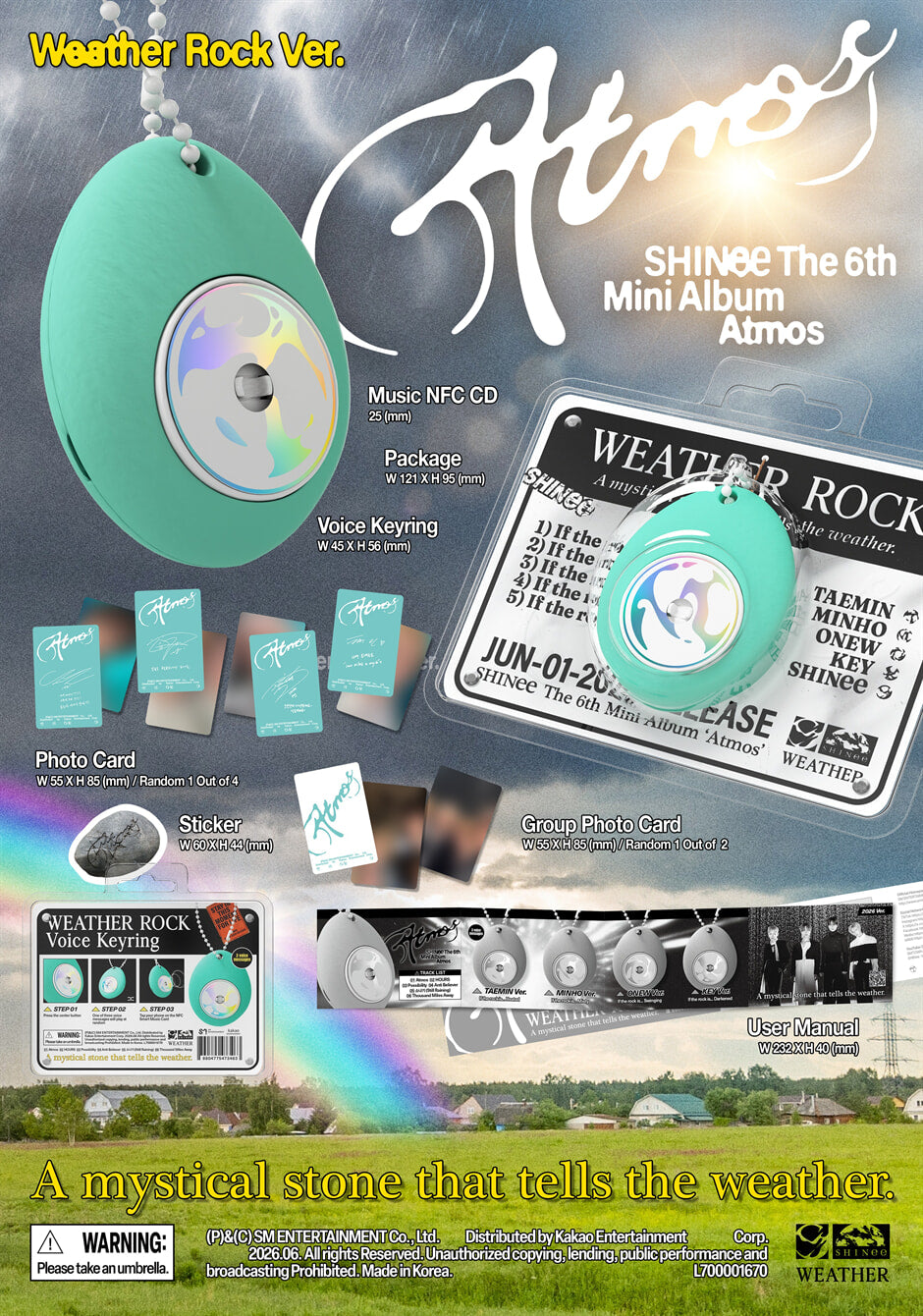 SHINee - Atmos (6th Mini Album) Weather Rock Ver.