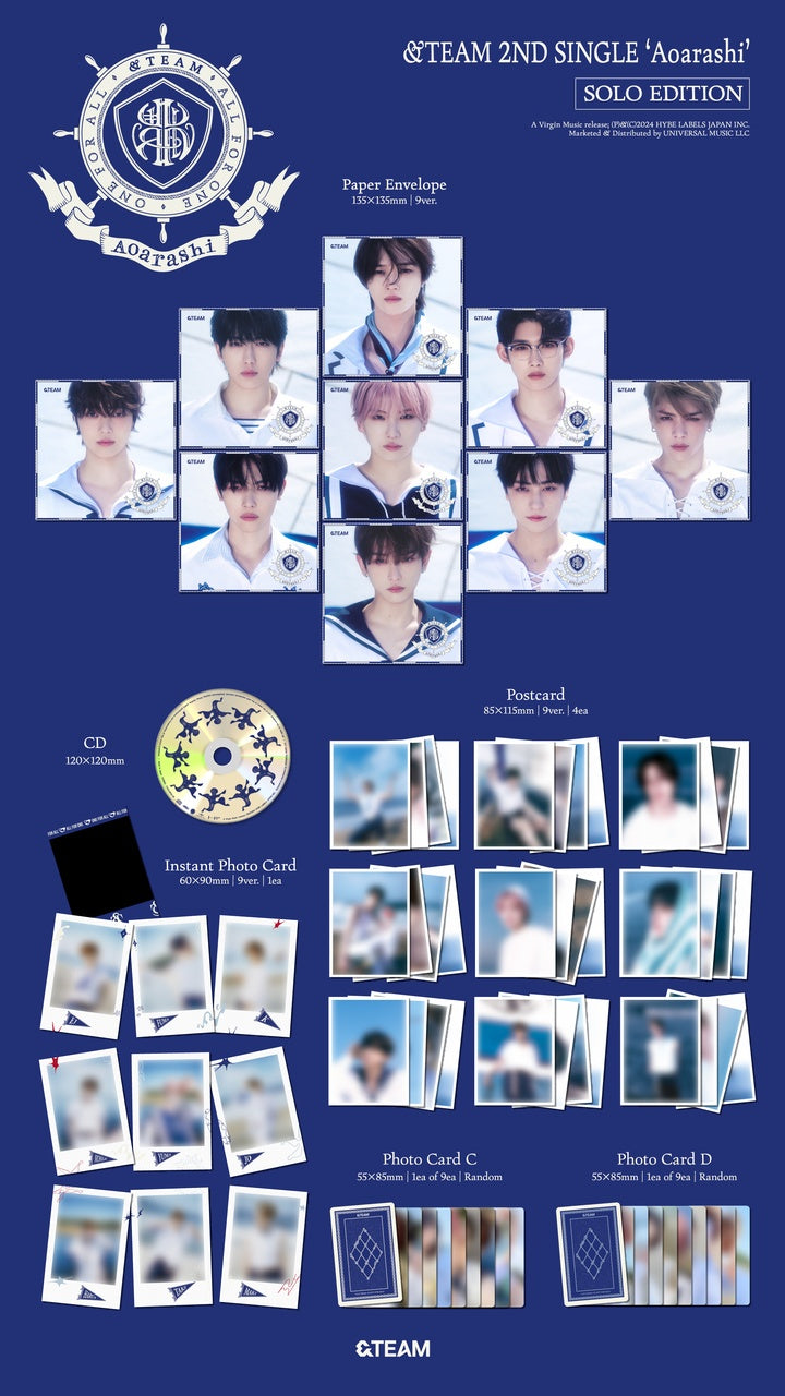 &TEAM - Aoarashi (2nd Single) SOLO Edition