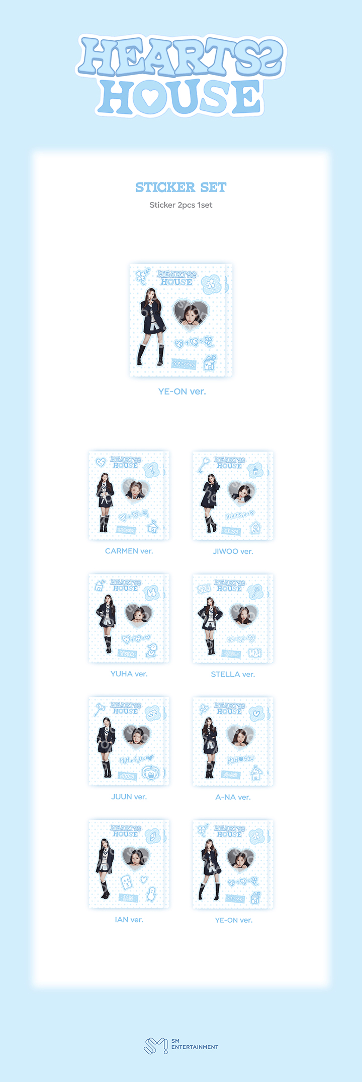 Hearts2Hearts - FANMEETING 'HEARTS 2 HOUSE' Sticker Set