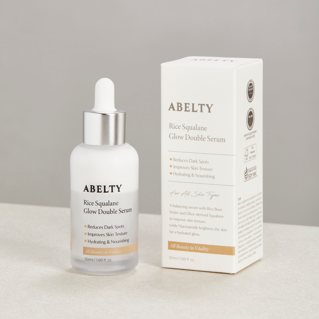 ABELTY Rice Squalane Glow Double Serum