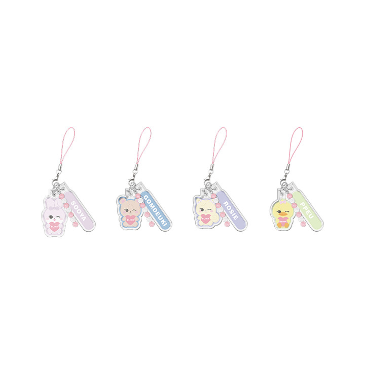 BLACKPINK - DEADLINE TOUR Character Light Stick Airtube Keyring