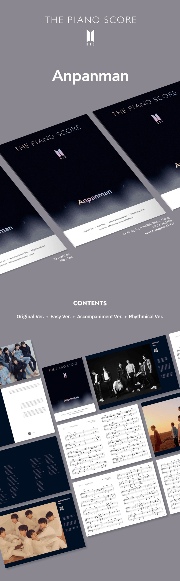 BTS - The Piano Score: Anpanman