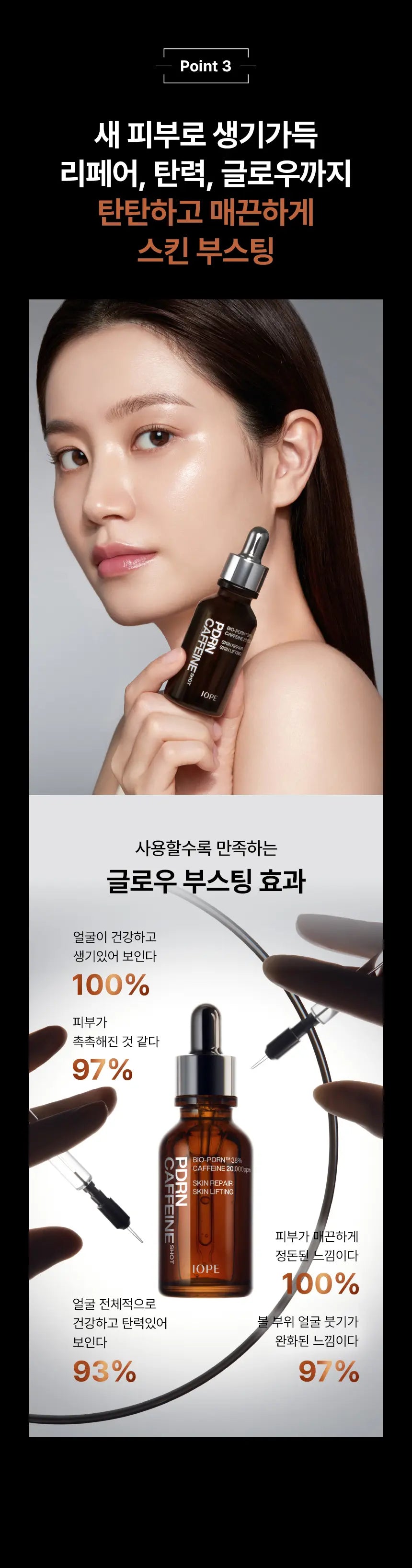 IOPE PDRN Caffeine Shot 30ml (5ml x 3ea)