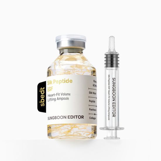 SUNGBOON EDITOR Silk Peptide EGF Heart-Fit Volume Lifting Ampoule 40ml (1+1)