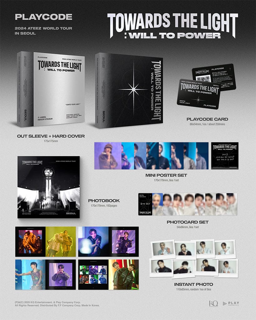 ATEEZ - 2024 ATEEZ WORLD TOUR (TOWARDS THE LIGHT : WILL TO POWER) IN SEOUL (PLAYCODE)