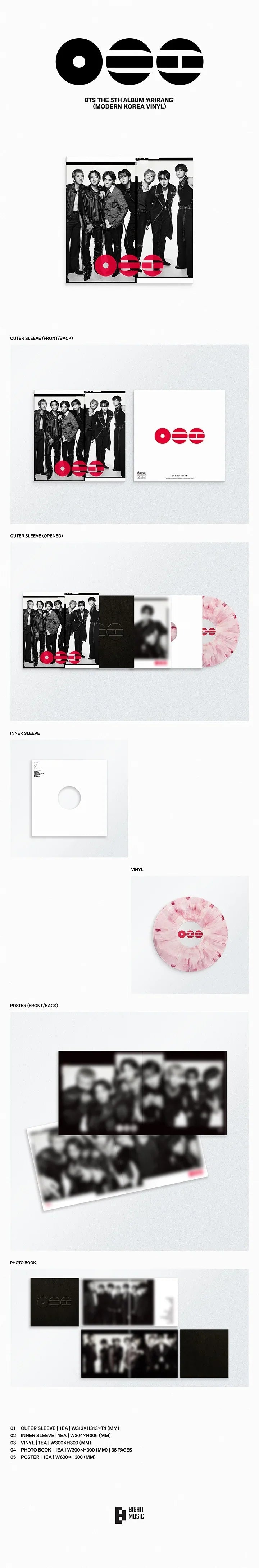 BTS - 5th Album *ARIRANG* (Modern Korea Vinyl)
