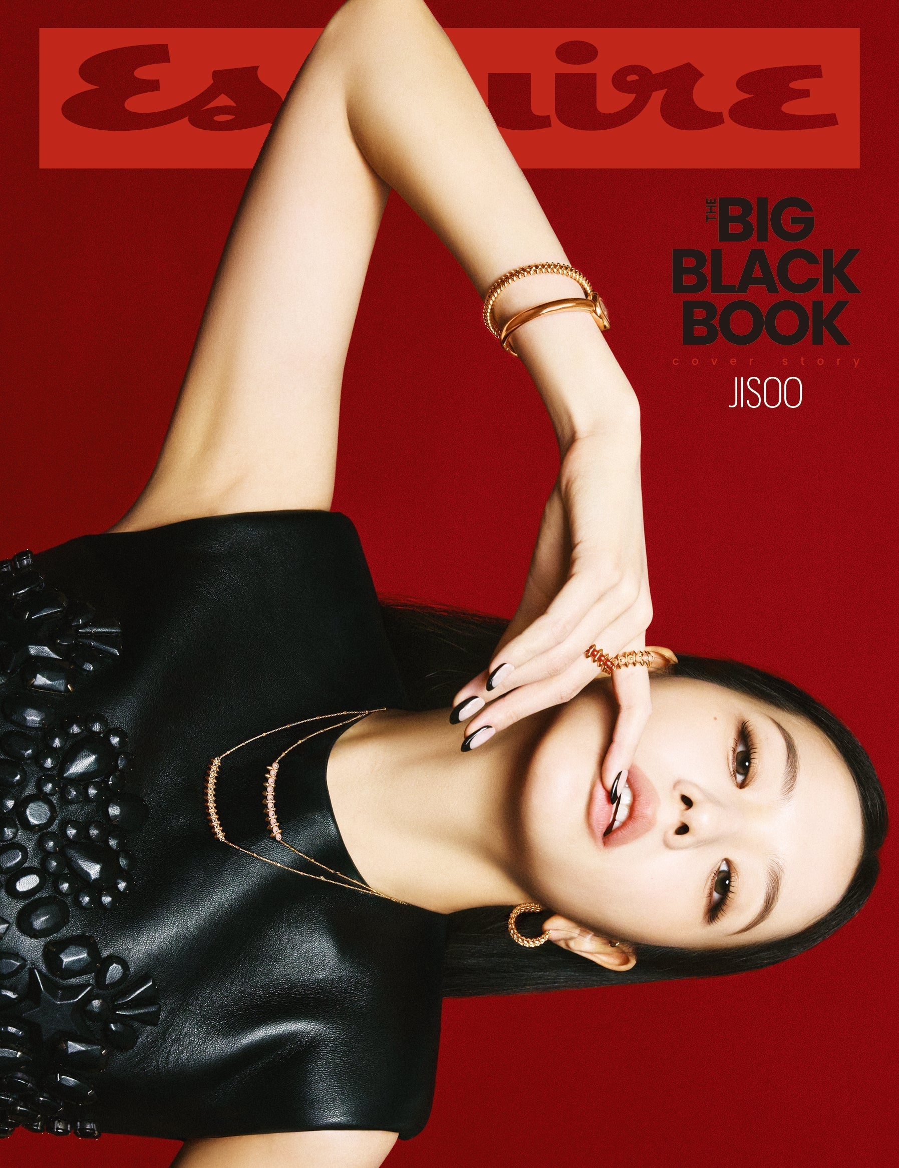 ESQUIRE Korea The Big Black Book cover with BLACKPINK JISOO