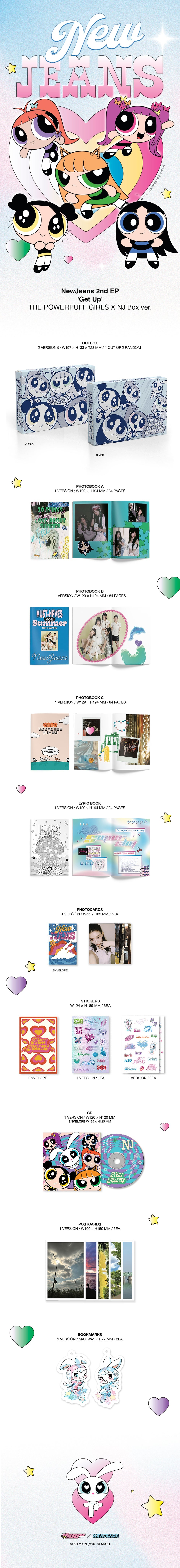 NewJeans - Get Up (2nd EP) THE POWERPUFF GIRLS X NJ Box Ver.