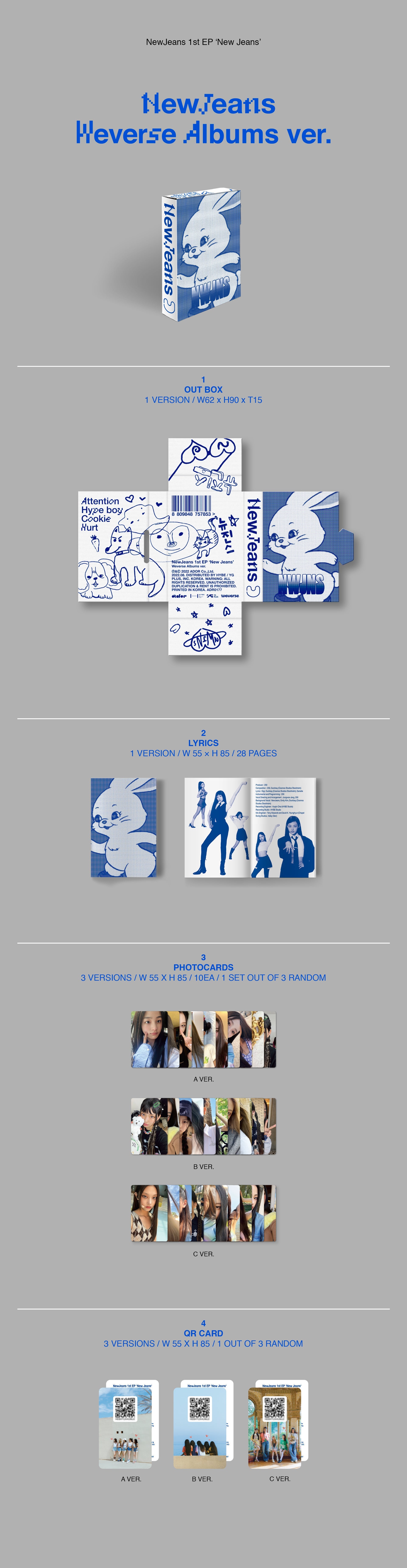 NewJeans - New Jeans (1st EP) Weverse Albums Ver.