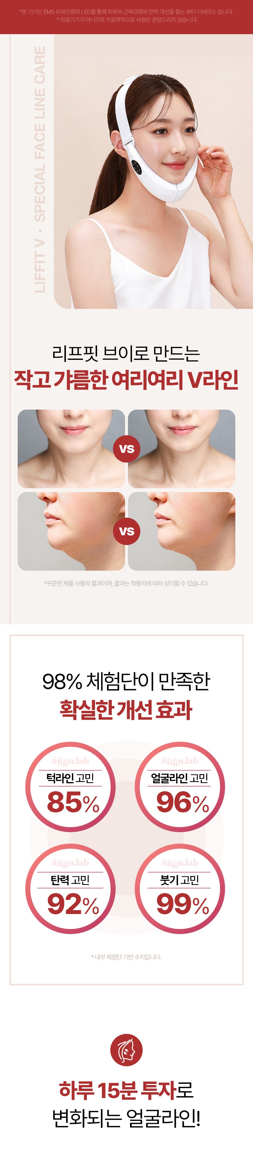 ALIGNLAB Leffit V Band-Type Massager (V-Line & Lifting & Firming)