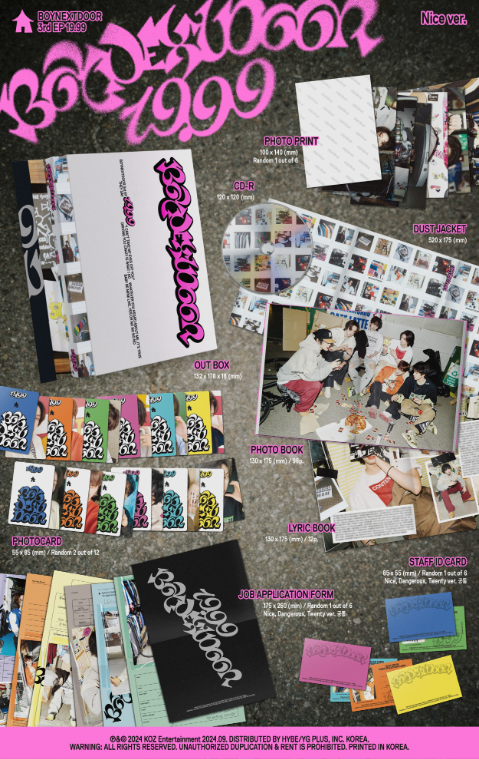 BOYNEXTDOOR - 19.99 (3rd EP Album) (Random Ver.)