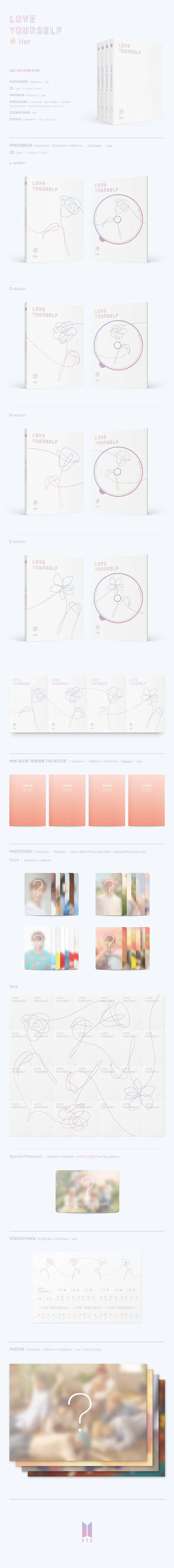 BTS – LOVE YOURSELF 'Her' (5th Mini Album)