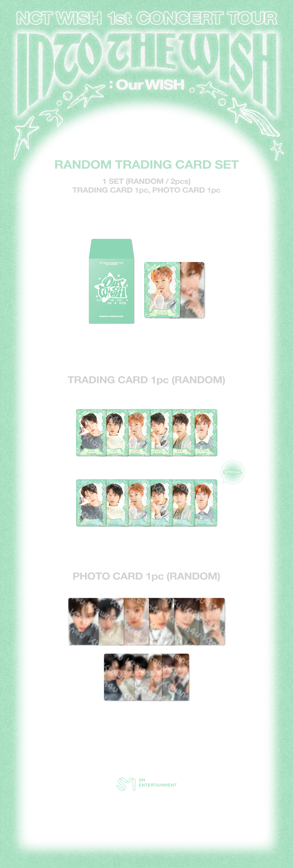 NCT WISH - INTO THE WISH : Our WISH (Random Trading Card Set)