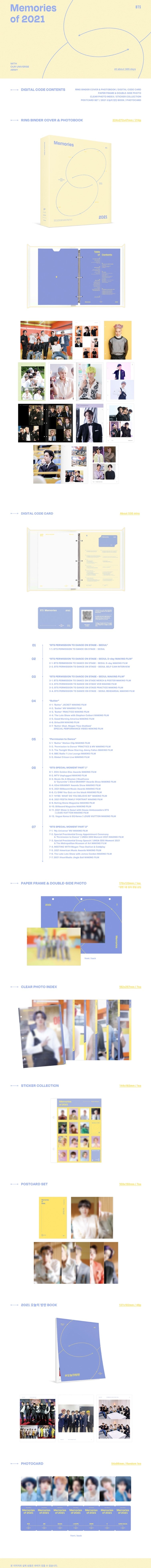 BTS - MEMORIES OF 2021 DIGITAL CODE