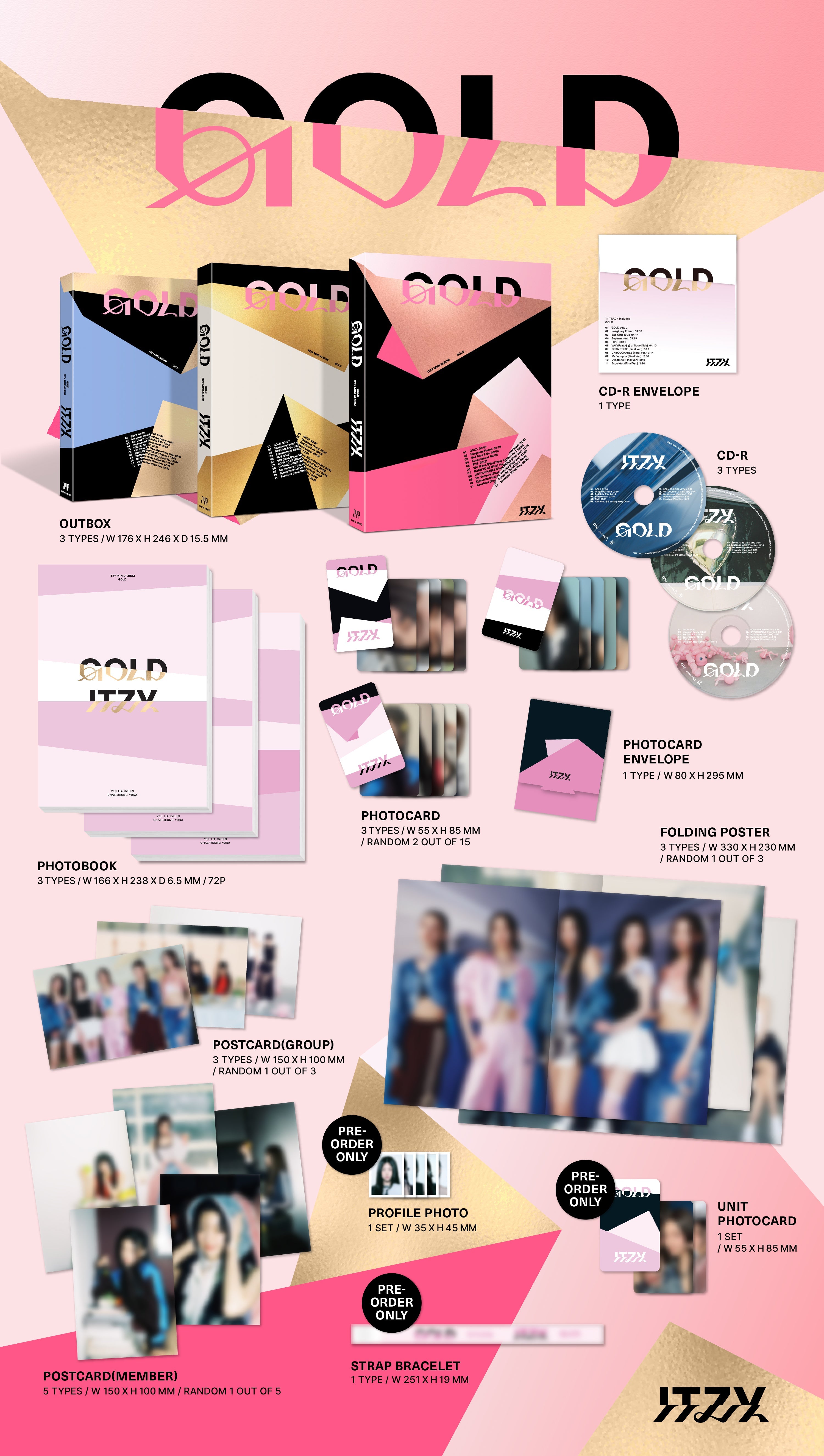 ITZY - GOLD (9th Mini Album) Standard Ver.