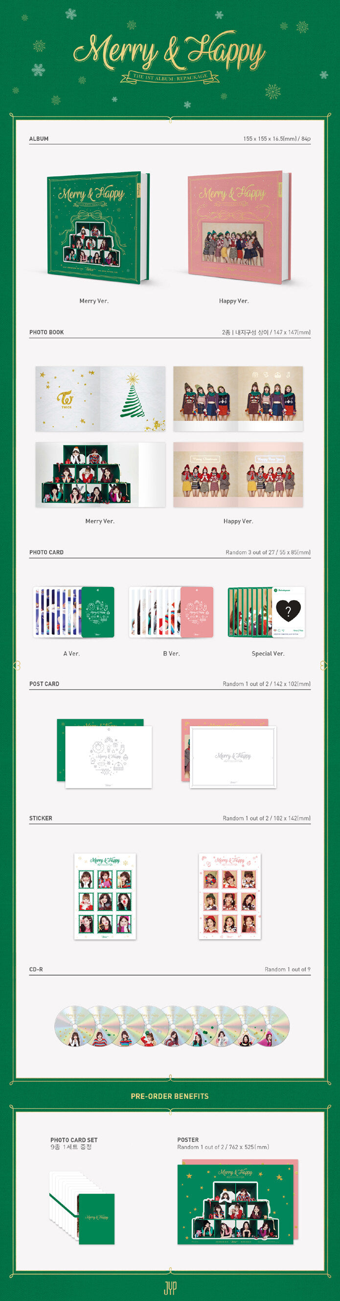 TWICE - Merry & Happy (1st Album Repackage)
