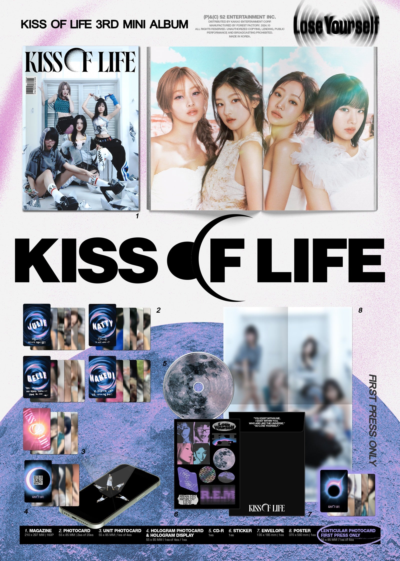 KISS OF LIFE - Lose Yourself (3rd Mini Album) (Magazine Ver.)
