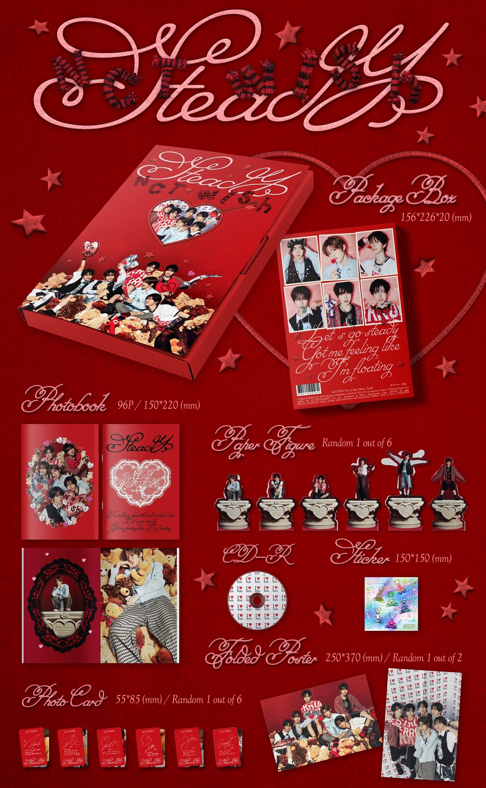 NCT WISH - Steady (1st Mini Album) Photobook Ver.