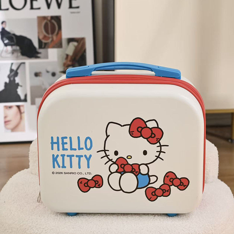 Sanrio - 14-Inch Ready Bag Carry Case - White Blue Kitty