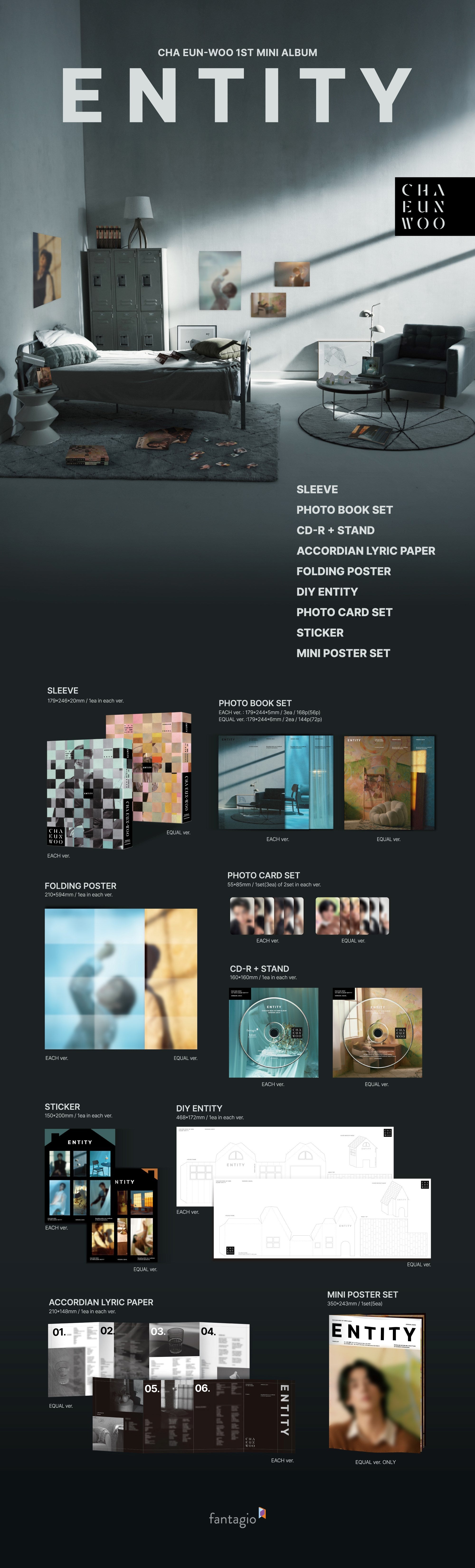 CHA EUN WOO - ENTITY (1st Mini Album)