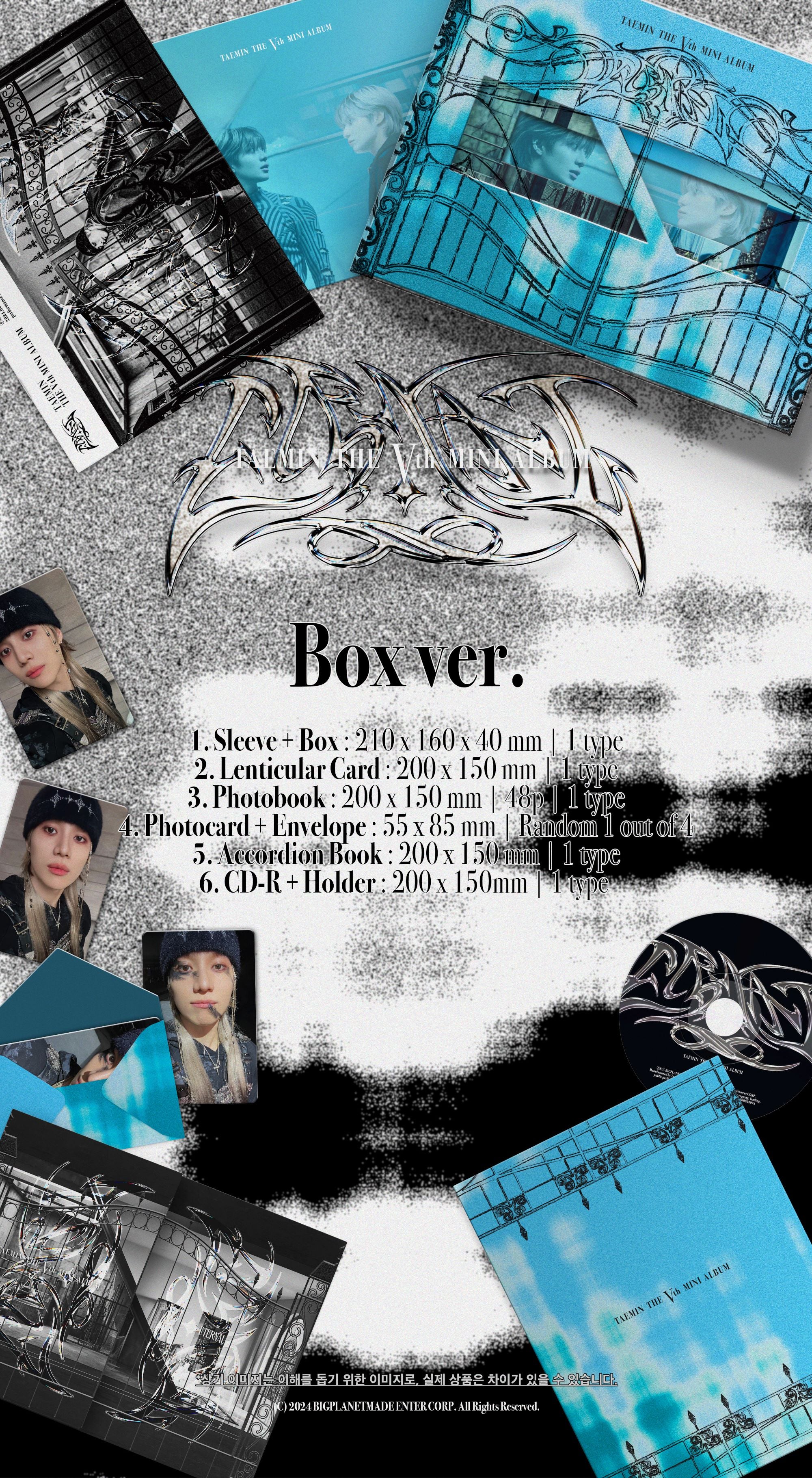 TAEMIN - ETERNAL (5th Mini Album) Box Ver.