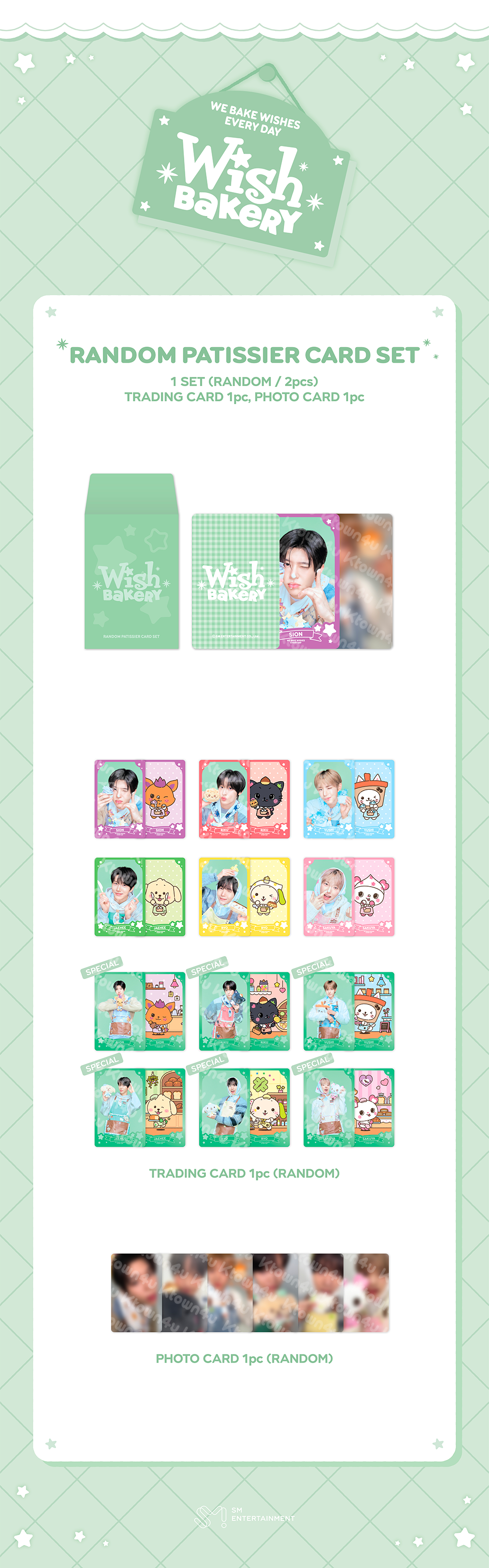 NCT WISH - 2026 Pop-Up 'WISH BAKERY' Random Patissier Card Set