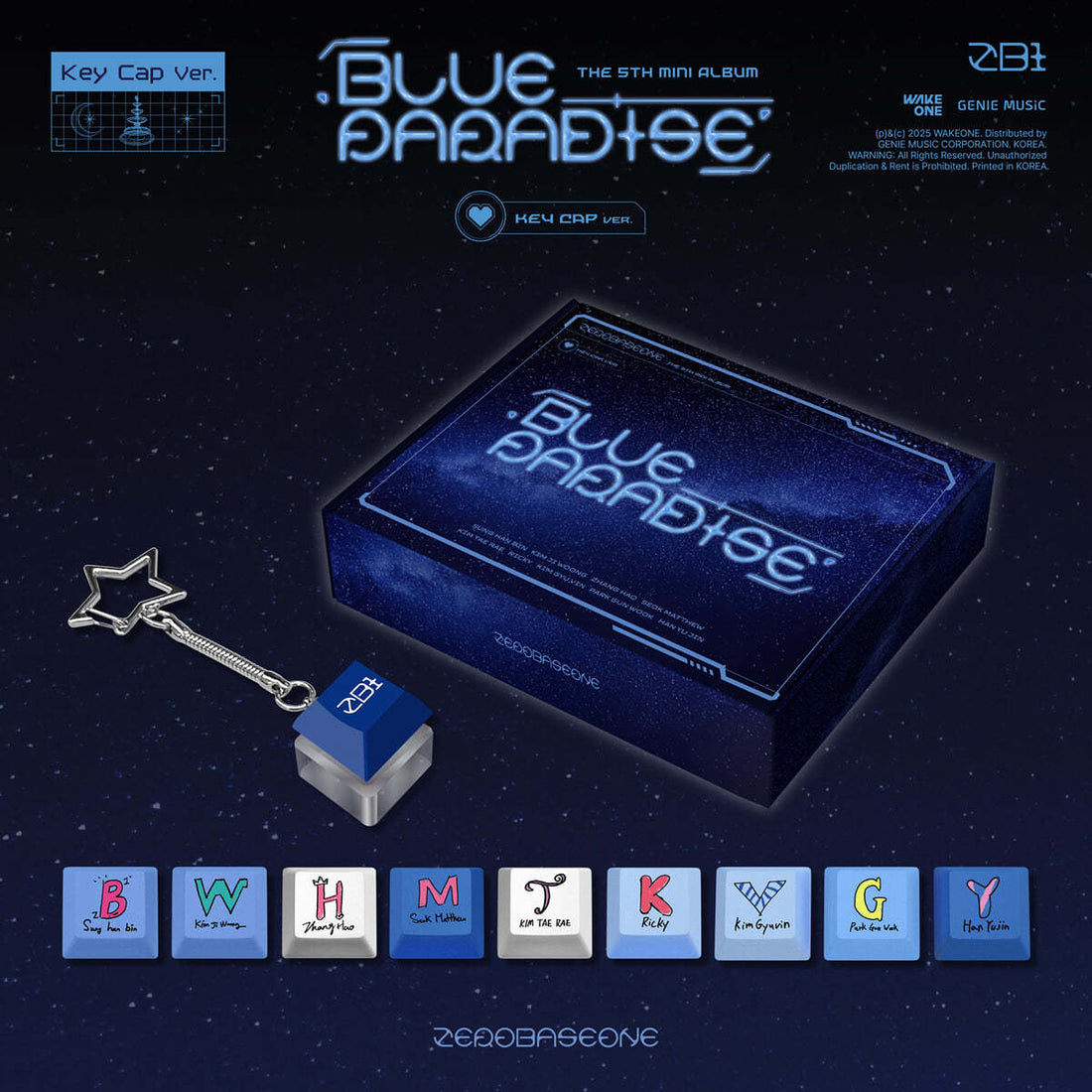 ZEROBASEONE - BLUE PARADISE (5th Mini Album) Key Cap Ver.
