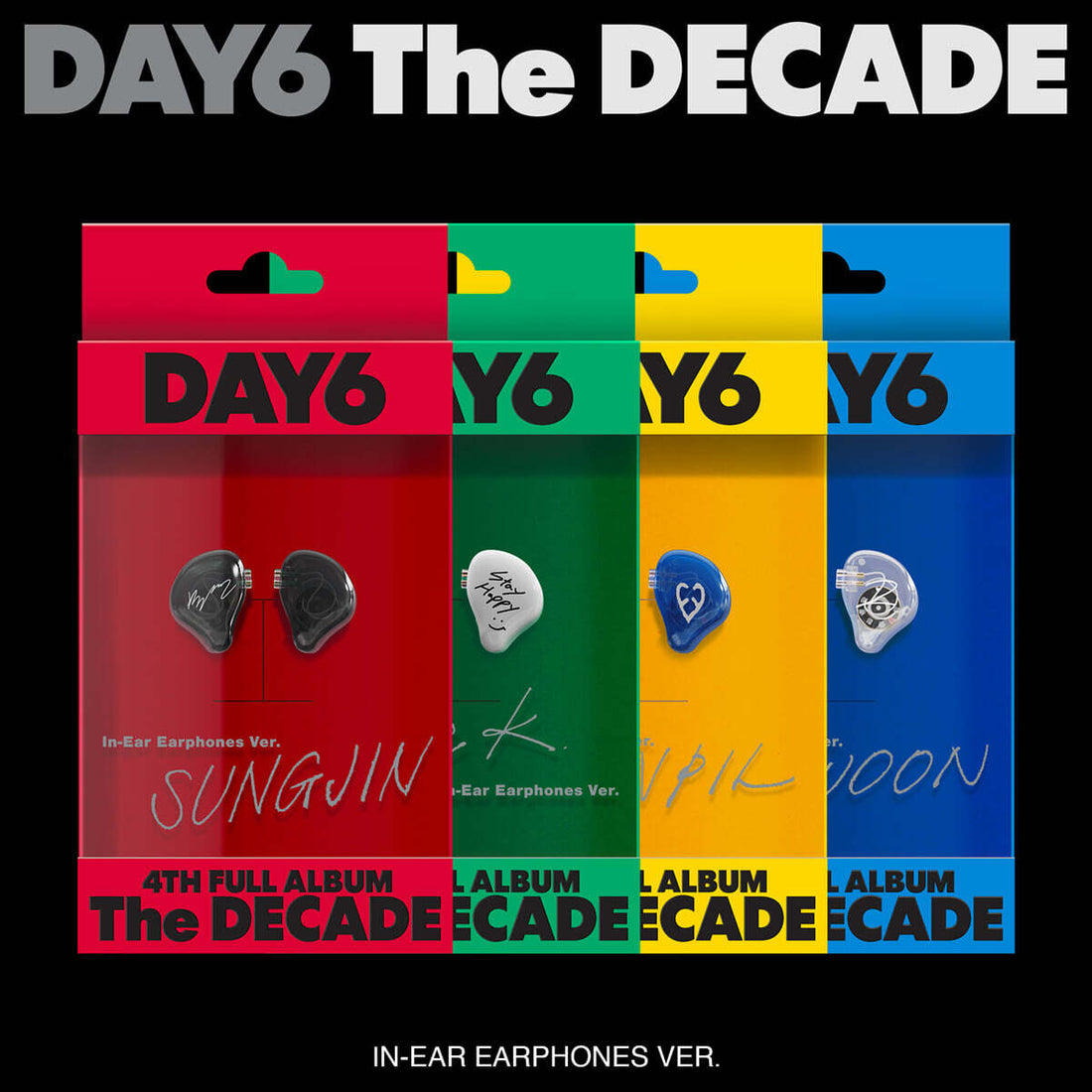 DAY6 - The DECADE (4th Full Album) In-Ear Earphones Ver. (Random Ver.)