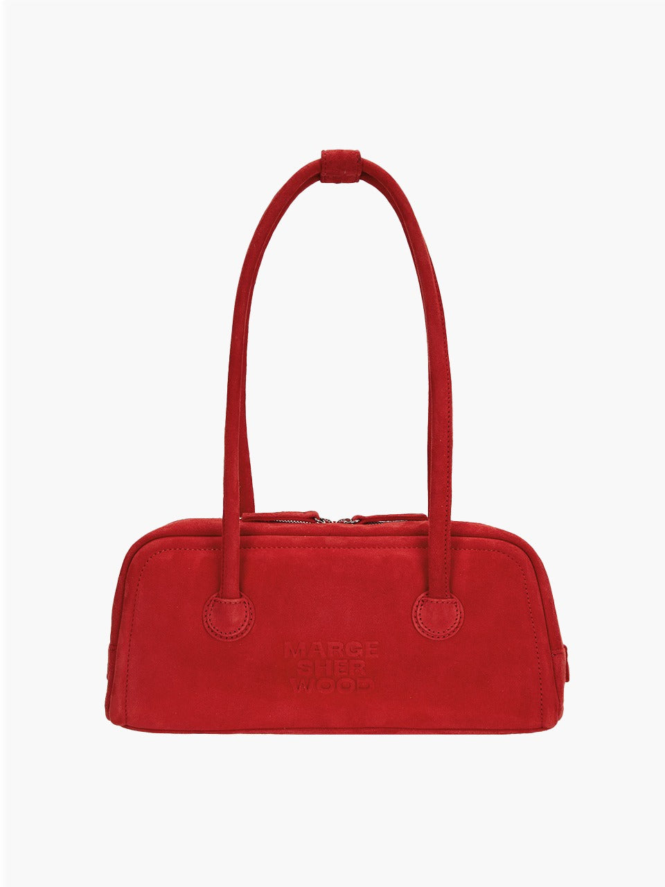 MARGESHERWOOD - Soft Boston EW Bag - red suede