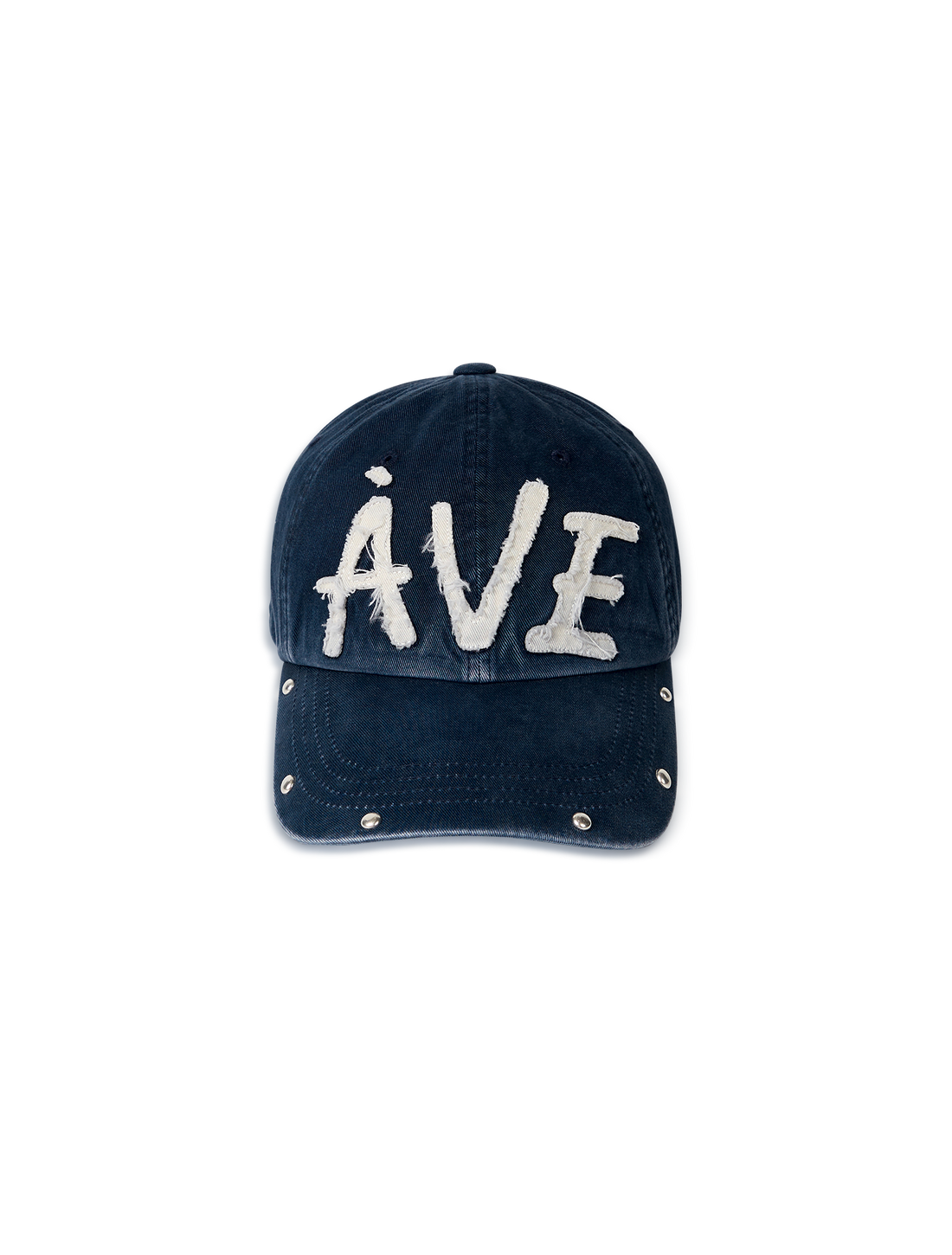 Avie muah - Applique Vintage Rivet Ballcap - Navy