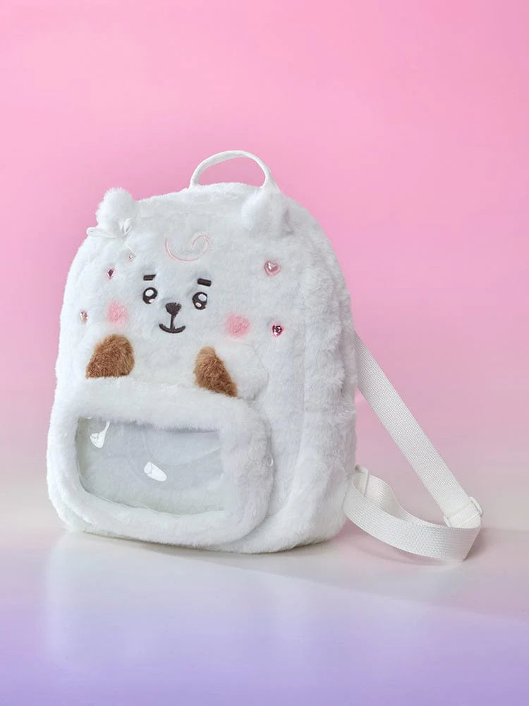BT21 Ribboned U Baby Clear Pocket Plush Bag RJ