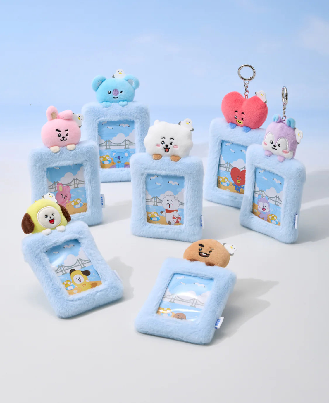 BT21 - Plush Photocard Holder Keyring Busan