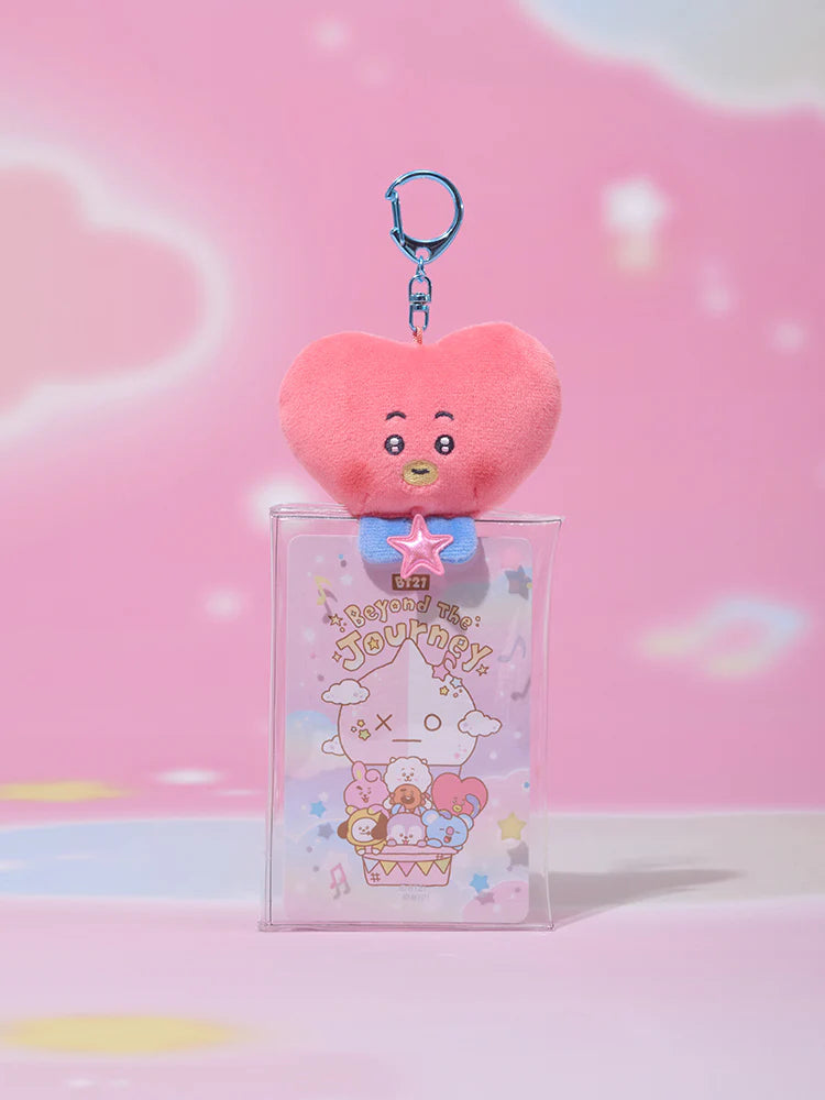 BT21 - Beyond The Journey Clear Plush Pouch Keyring - TATA