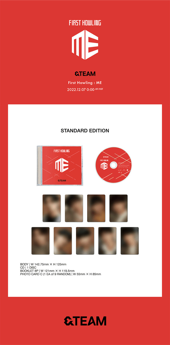 &TEAM - FIRST HOWLING : ME (1st Mini Album) Standard Edition