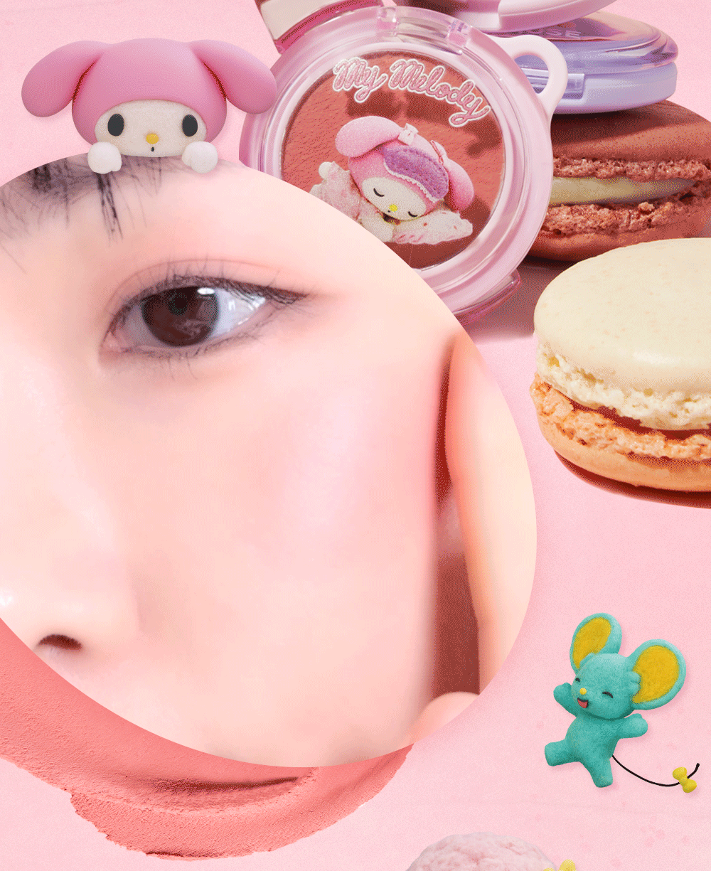 MY MELODY & KUROMI SPECIAL x AMUSE - Powder Lip & Cheek