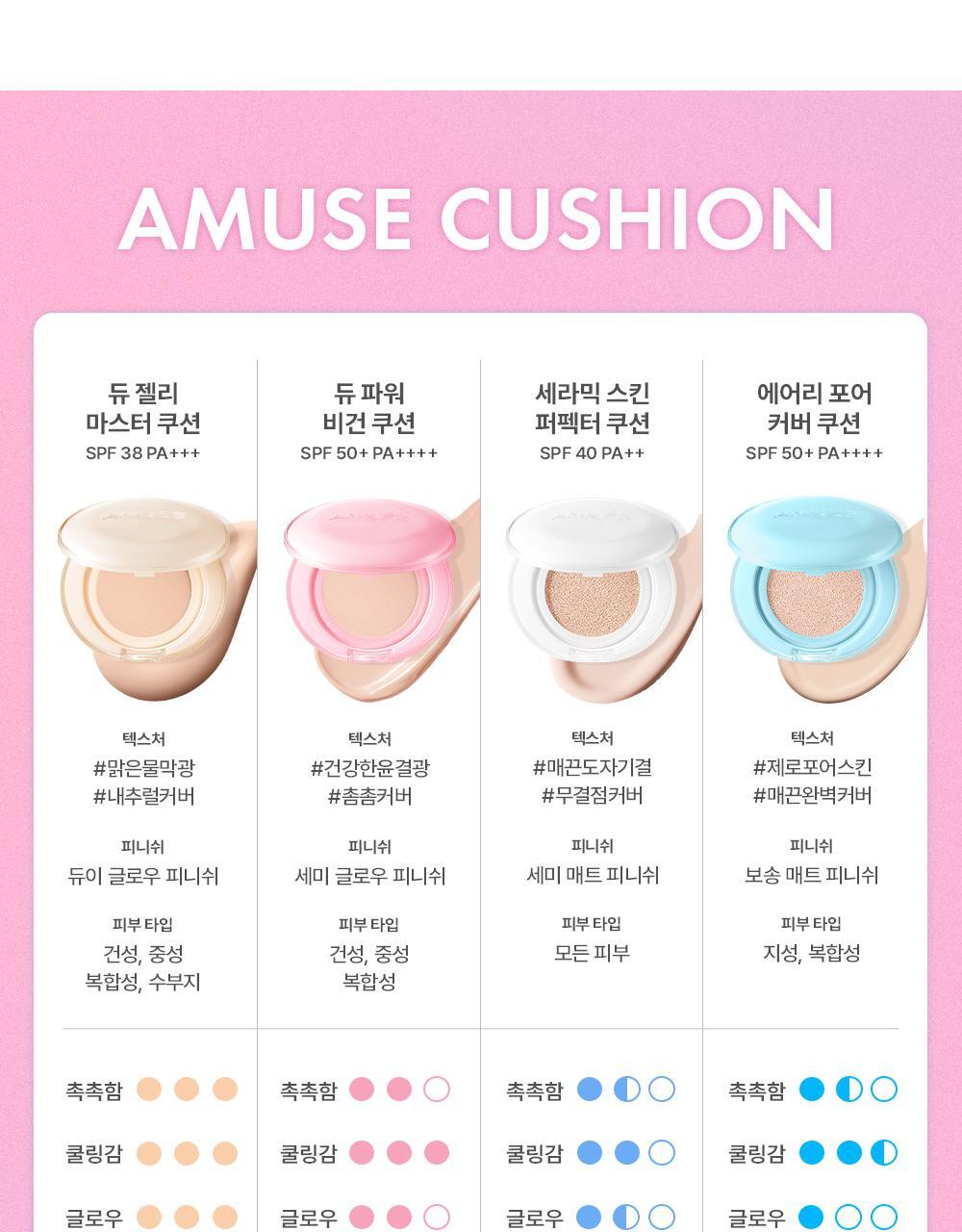 AMUSE Ceramic Skin Perfector Cushion (+Refill) (My Melody & Kuromi Special Edition)