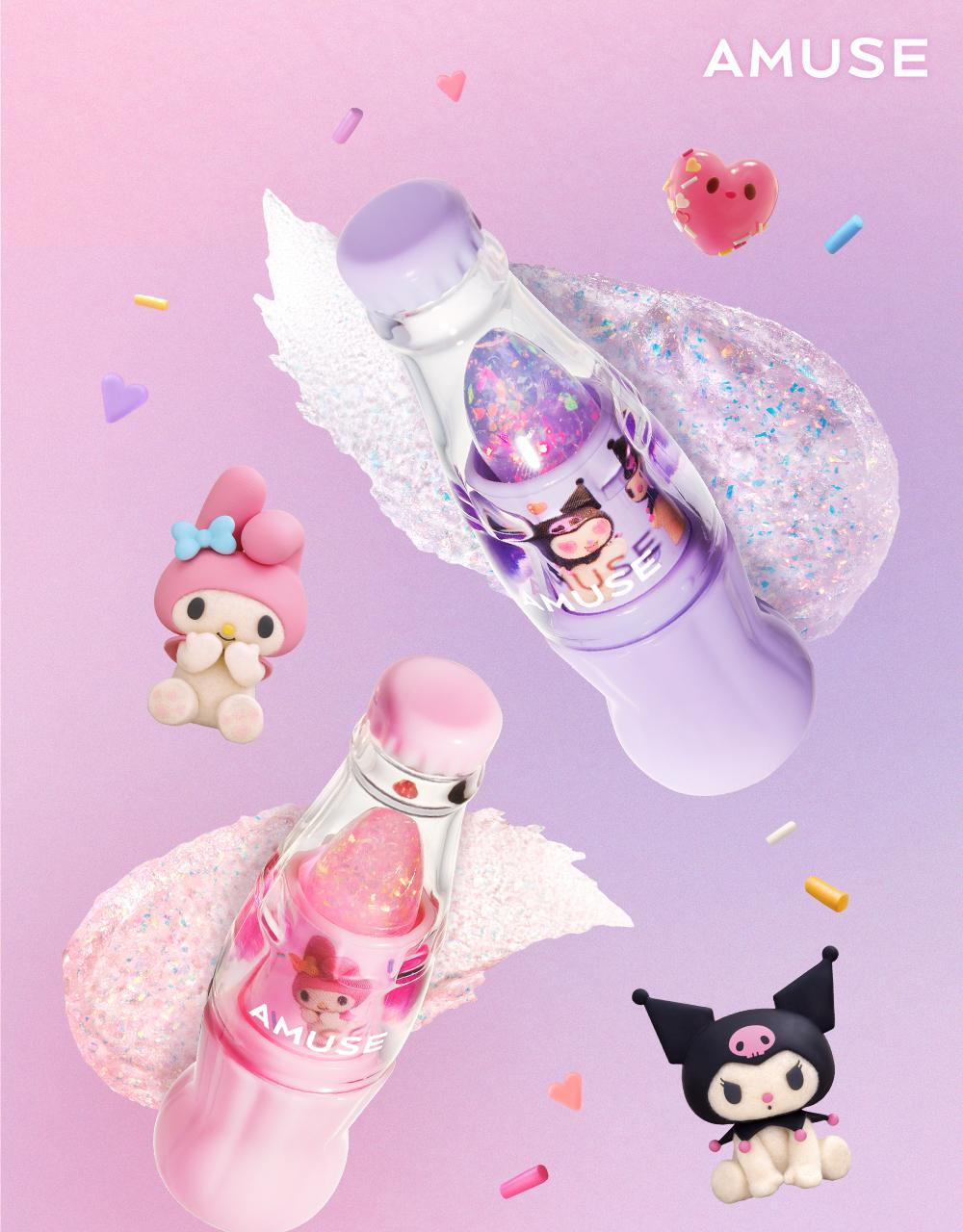 AMUSE Sparkle Soda Lip Balm (My Melody & Kuromi Special Edition)