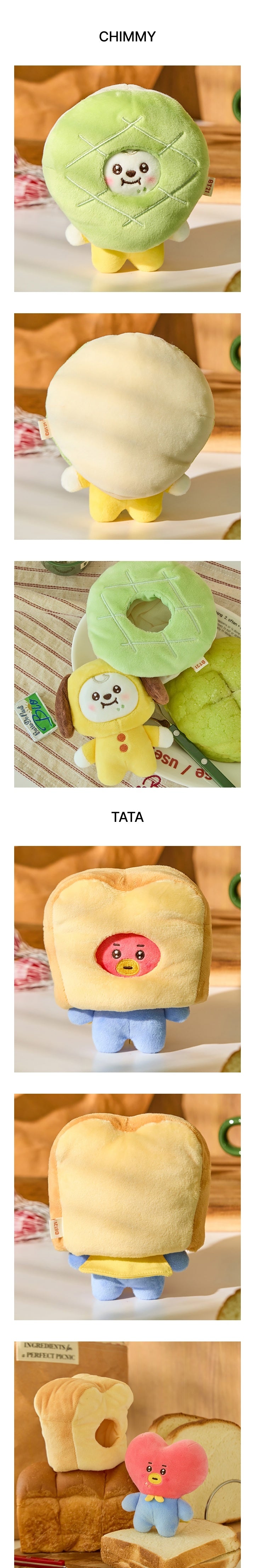 BT21 Baby Bakery Shop Plush Keyring Costume Plush Doll