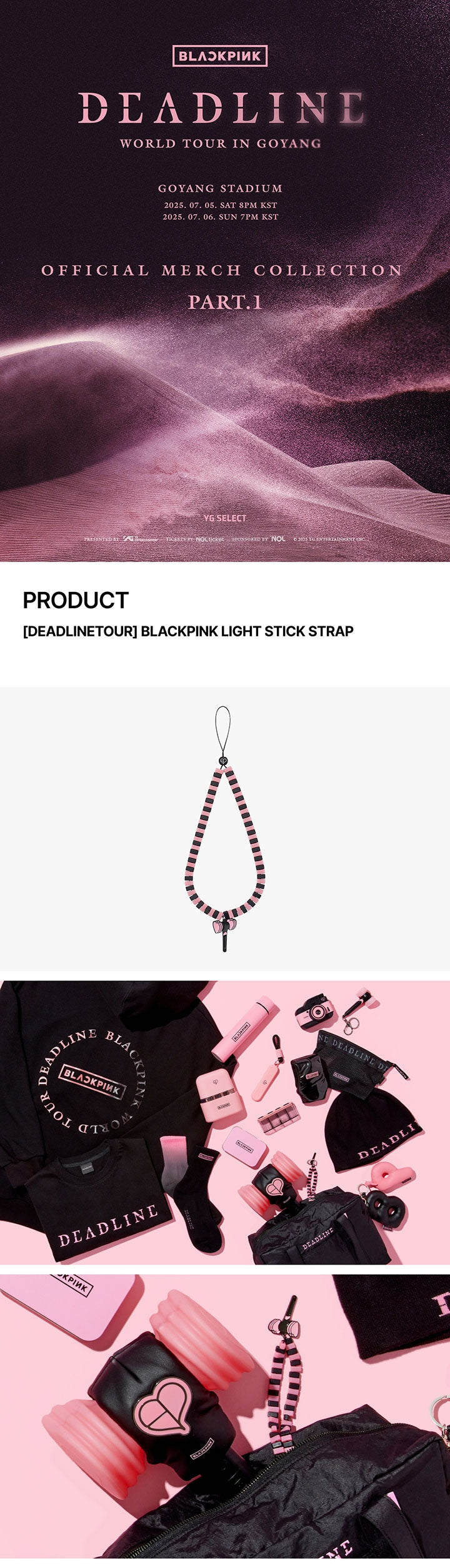 BLACKPINK - DEADLINE TOUR Light Stick Strap