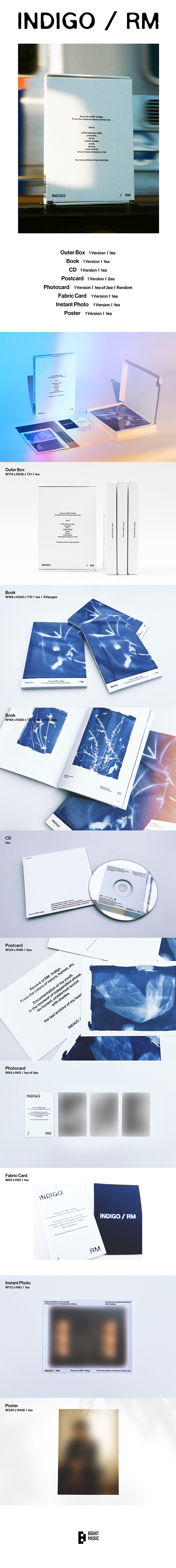 RM - Indigo (1st Solo Album) Book Edition