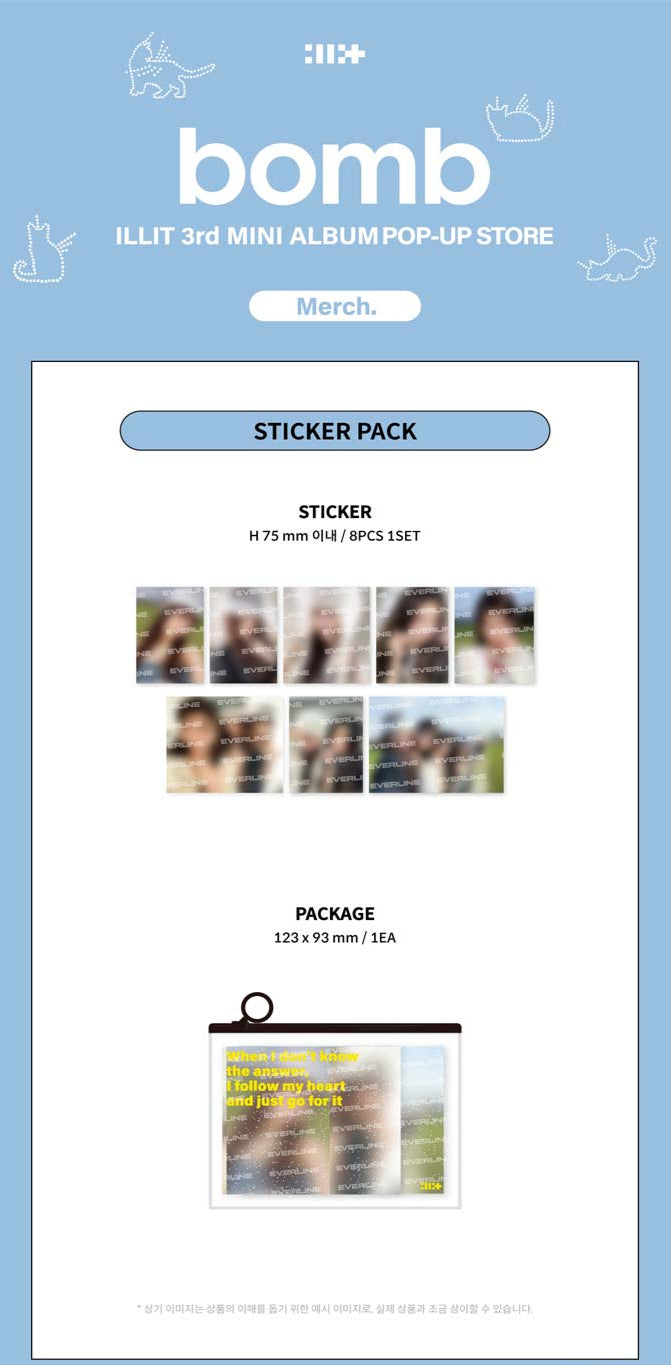 ILLIT - bomb (Pop-Up) Sticker Pack