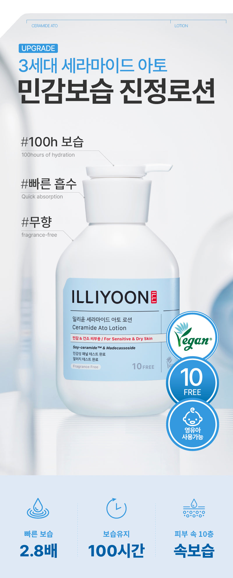 ILLIYOON - Ceramide Ato Lotion 600ml (+128ml)