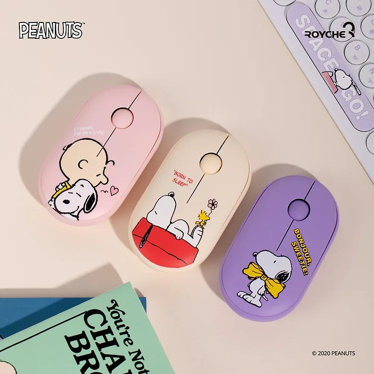 ROYCHE - Peanuts Snoopy Wireless Noise-Free Mouse