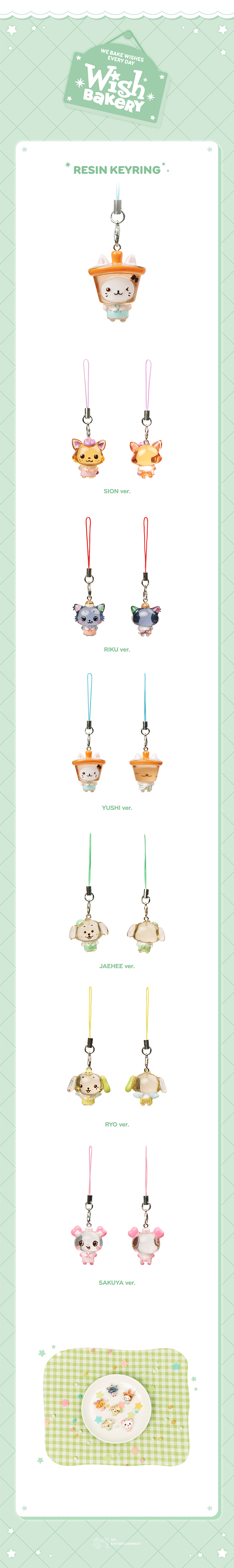 NCT WISH - 2026 Pop-Up 'WISH BAKERY' Resin Keyring