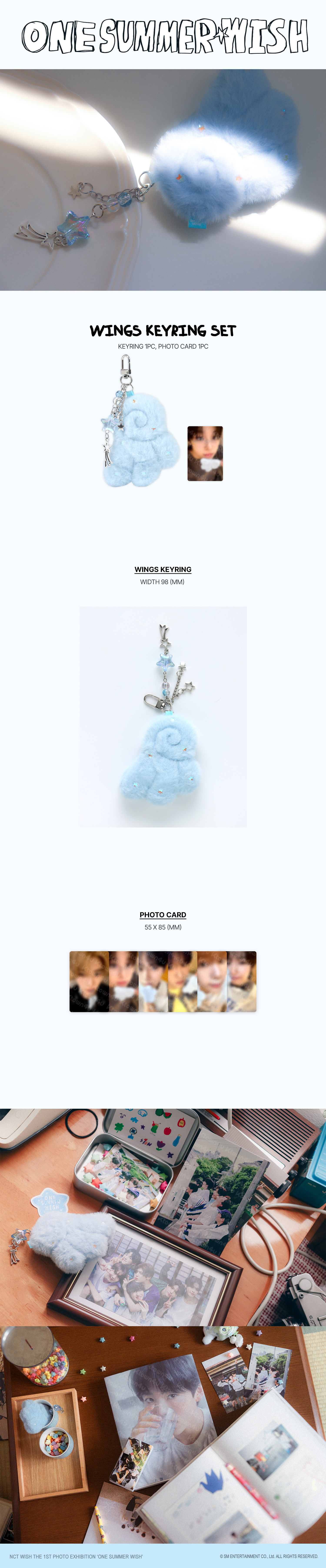 NCT WISH - ONE SUMMER WISH Wings Keyring Set