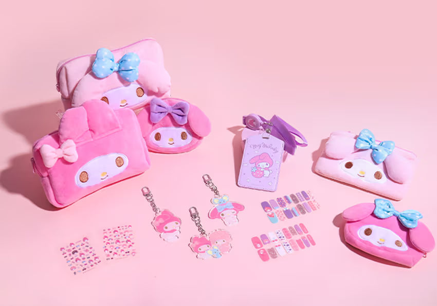 Daiso - My Melody Gel Nail Strips (16 Pieces)