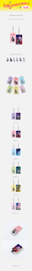 NCT WISH - FIND YOUR COLOR Acrylic Block Set