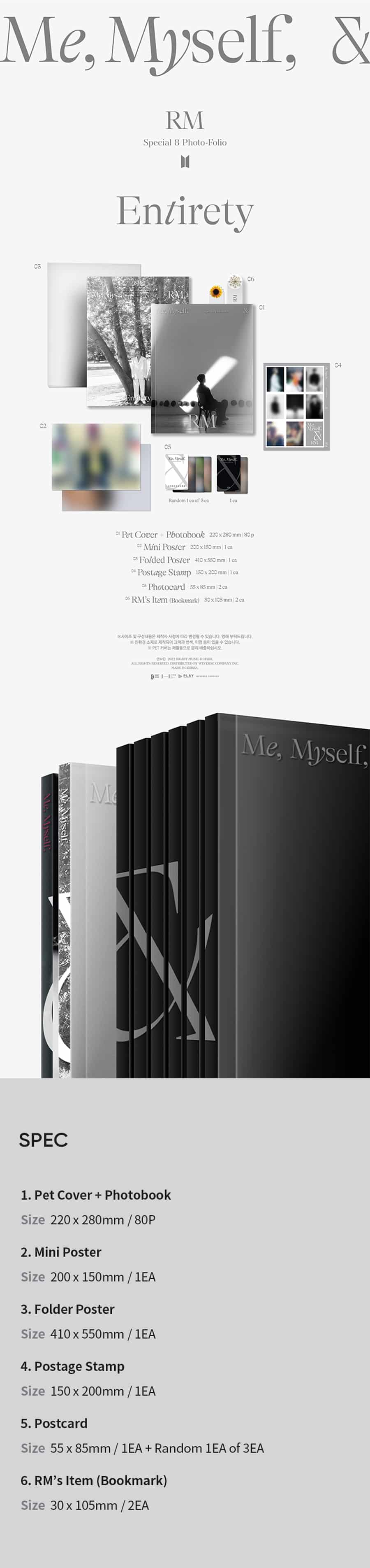 Special 8 Photo-Folio Me, Myself, and RM ‘Entirety’