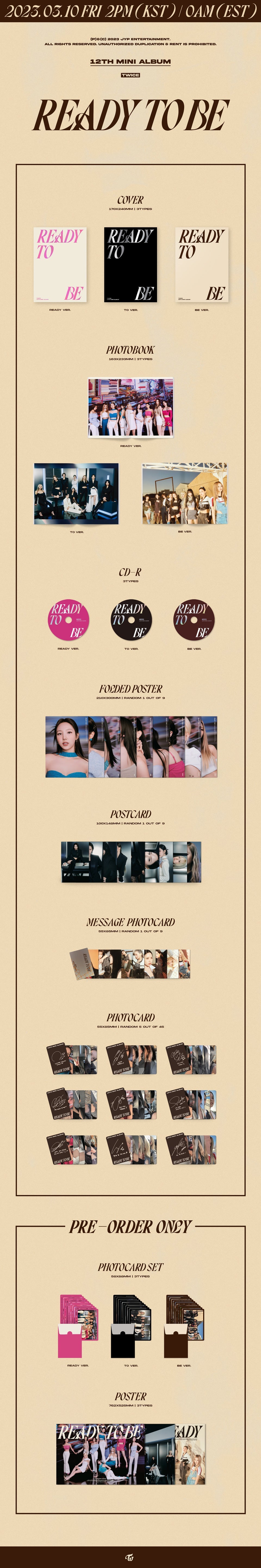 TWICE - READY TO BE (12th Mini Album)